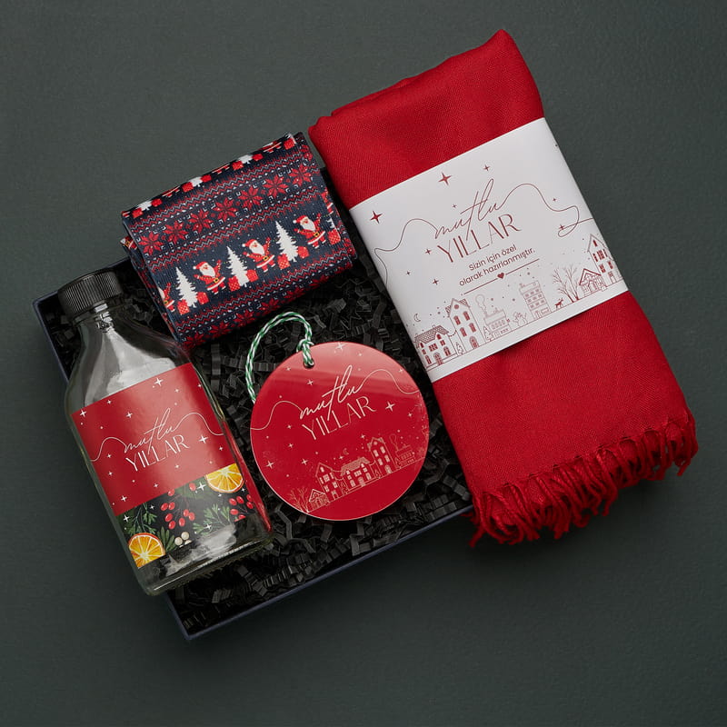 Arkadaşa Mutlu Yıllar Yılbaşı Hediye Kutusu