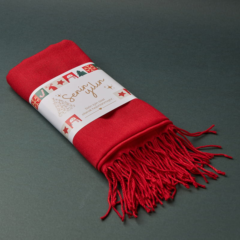 Arkadaşa Yeni Yıl Temalı Hediye Kutusu - İsme Özel Termos Hediyeli