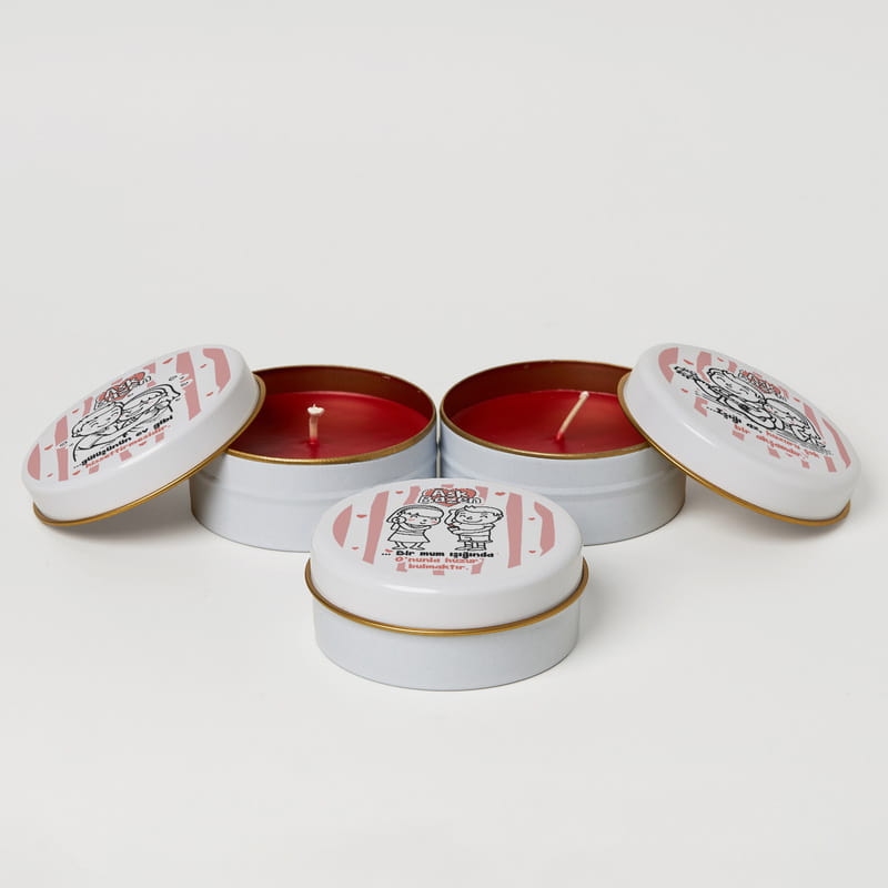 Aşk Bazen Bir Mum Işığıdır – 3’lü Kokulu Mum Seti