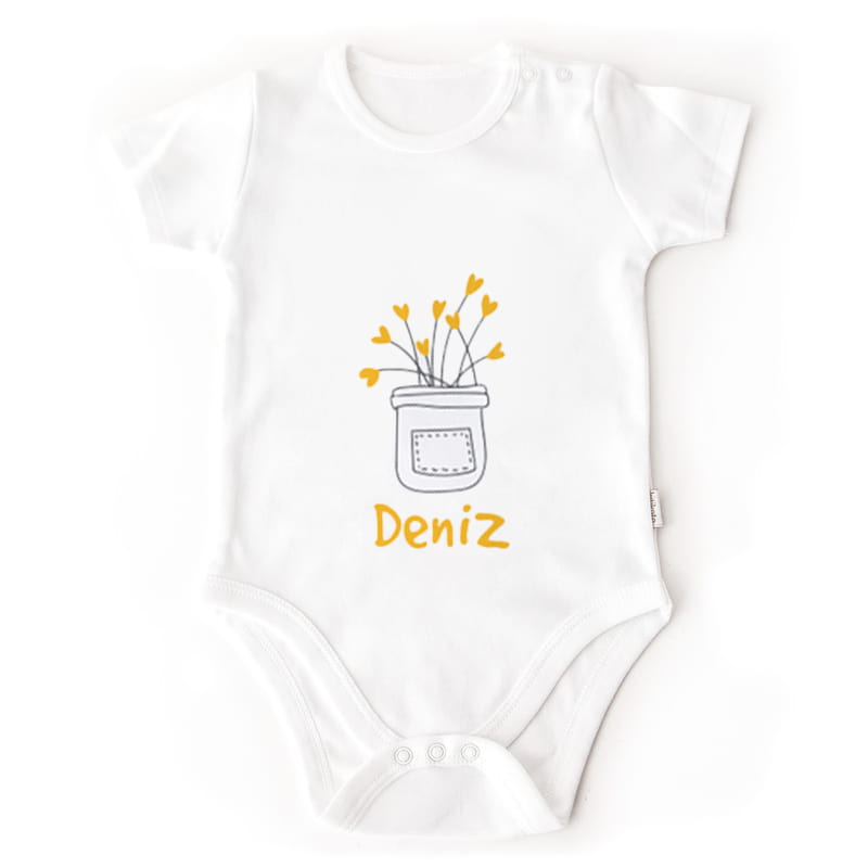 Aşkımızın Meyvesi 3'lü Aile Tişört Bebek Body Kombini - %100 Pamuklu Kumaş