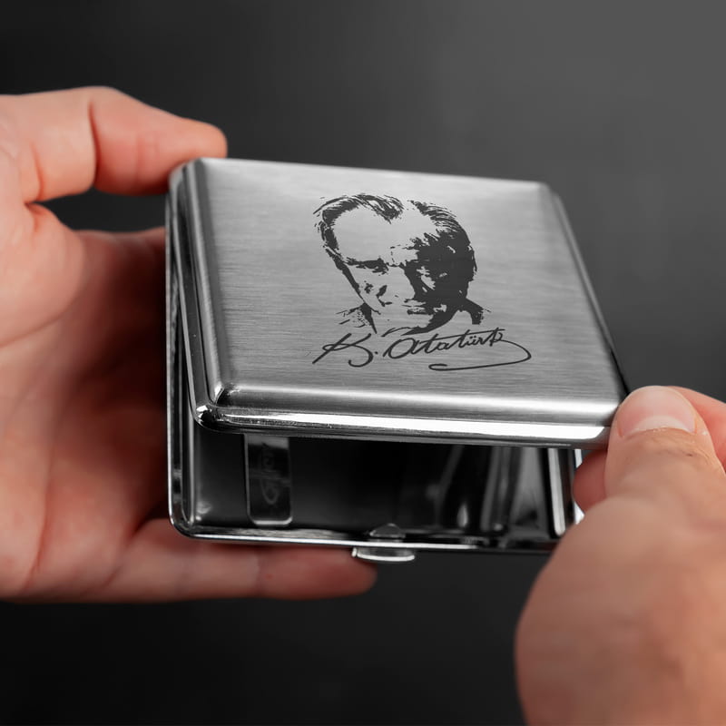 Atatürk İmzası Tasarımlı Sigara Tabakası
