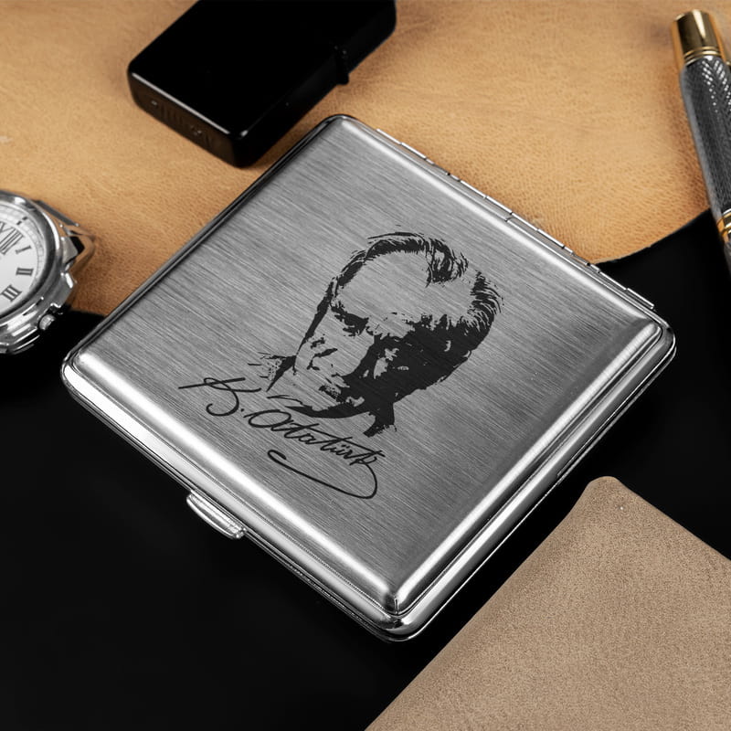 Atatürk İmzası Tasarımlı Sigara Tabakası