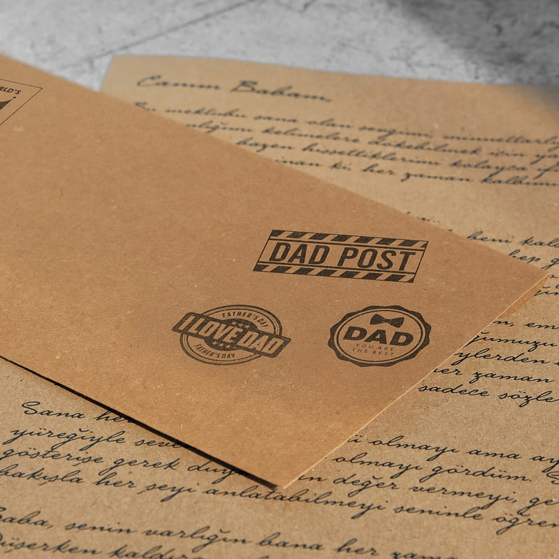Babaya Özel Kişiselleştirilebilir Mesajlı Mektup