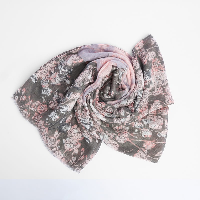 Bahar Desenli 3'lü Kadın Şal