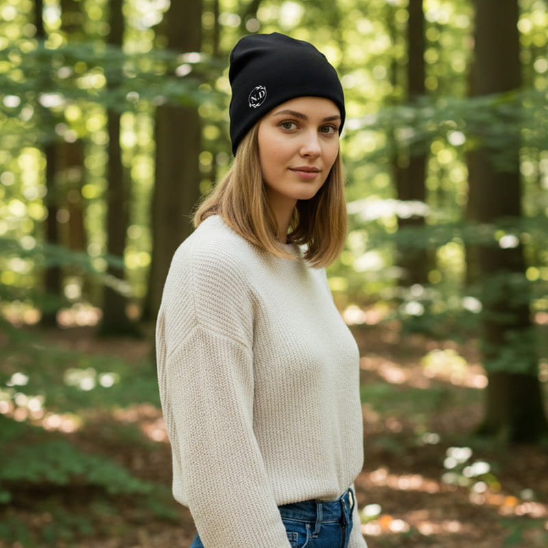 Baş Harf Nakış İşlemeli Bere