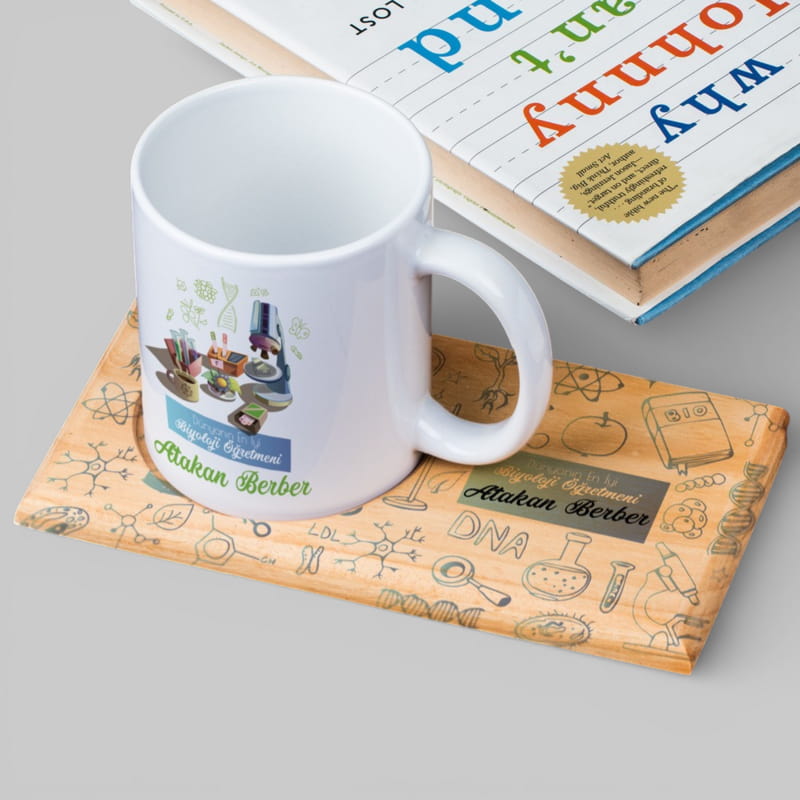 Biyoloji Öğretmenlerine Hediye Kupa Sunum Seti