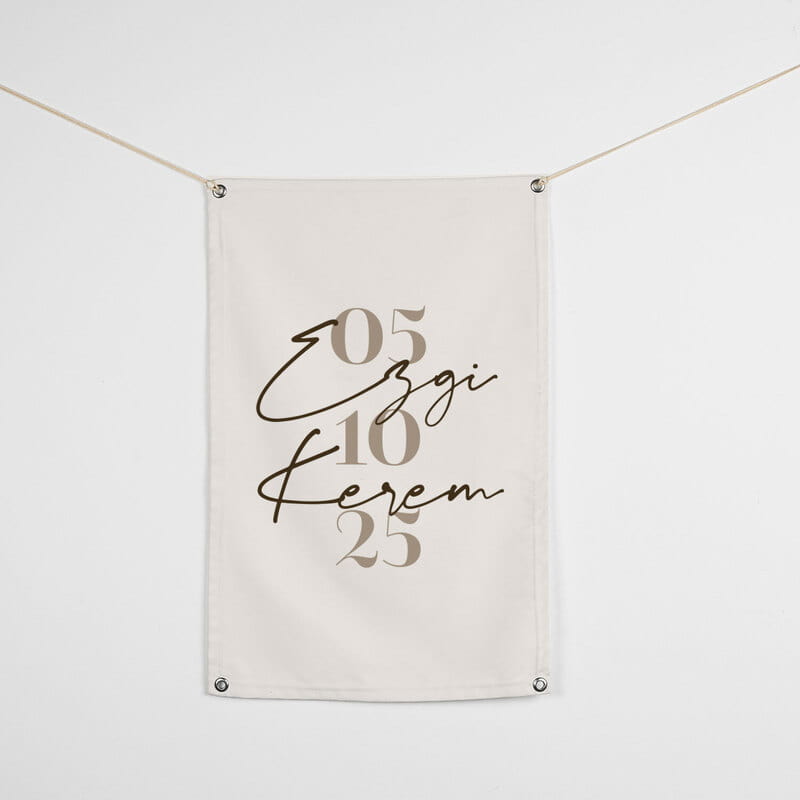 Bizi Tamamlayan Tarih & İsimler Duvar Pankartı - 45 x 70 cm