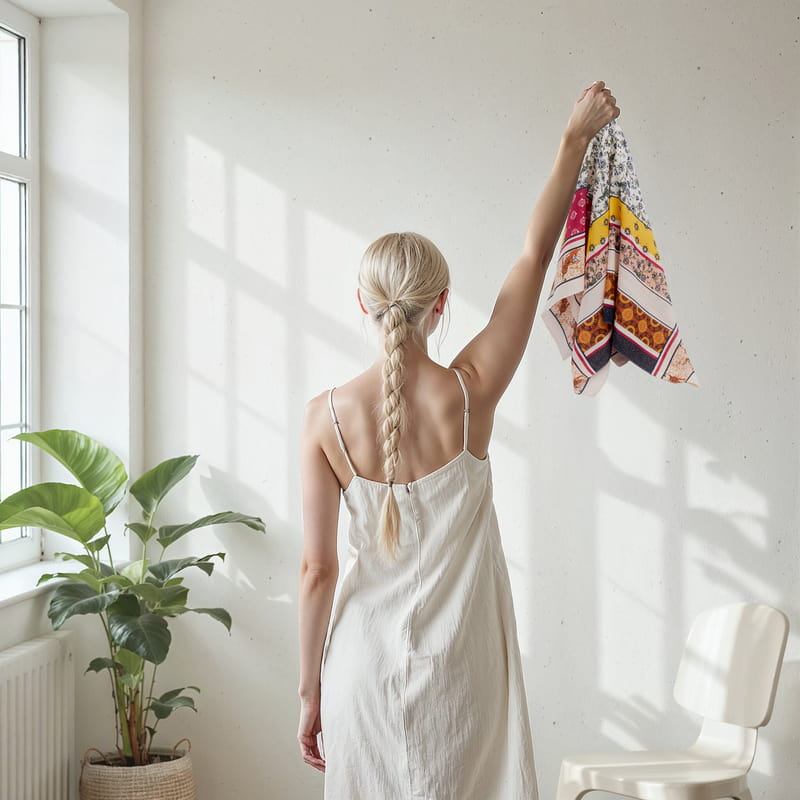 Bohem Tarz Çiçekli Fular Bandana