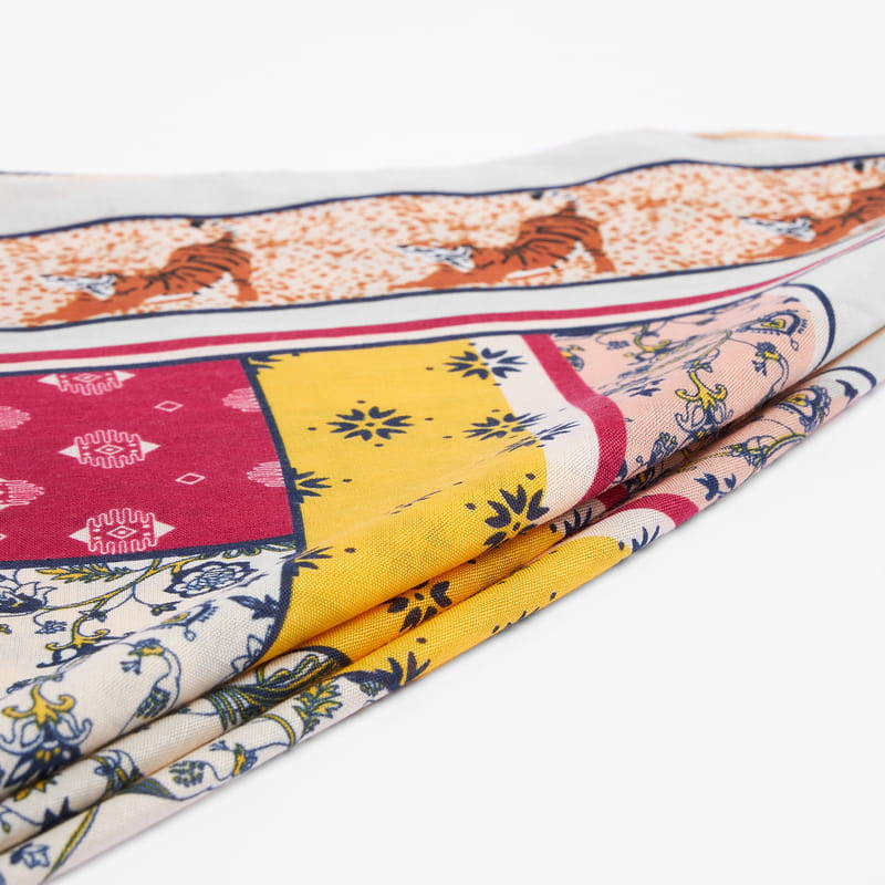 Bohem Tarz Çiçekli Fular Bandana