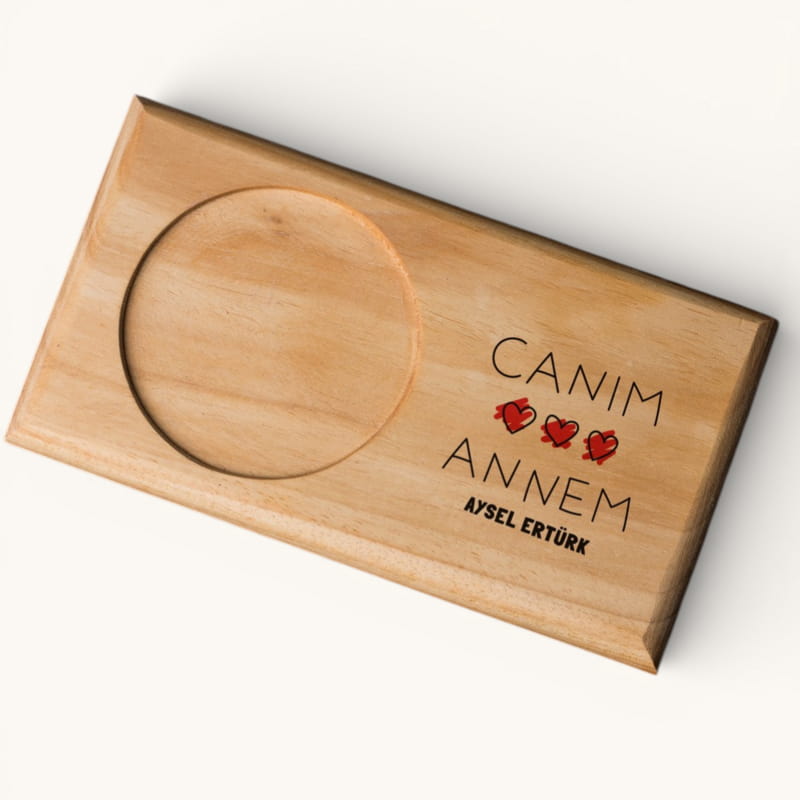 Canım Anneme Hediye Porselen Kupa Sunum Seti