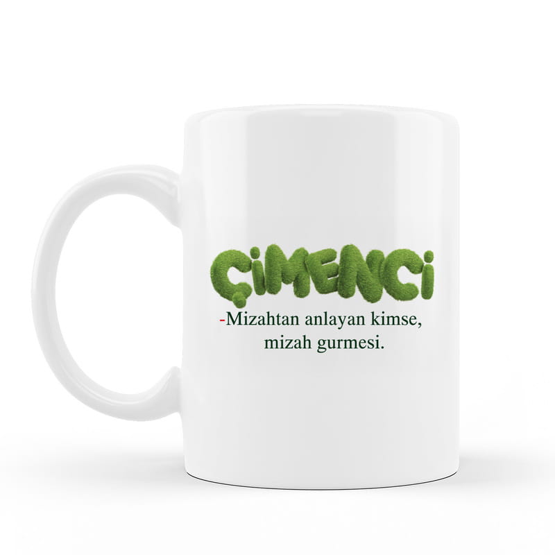 Çimenci Tasarımlı Kupa Bardak