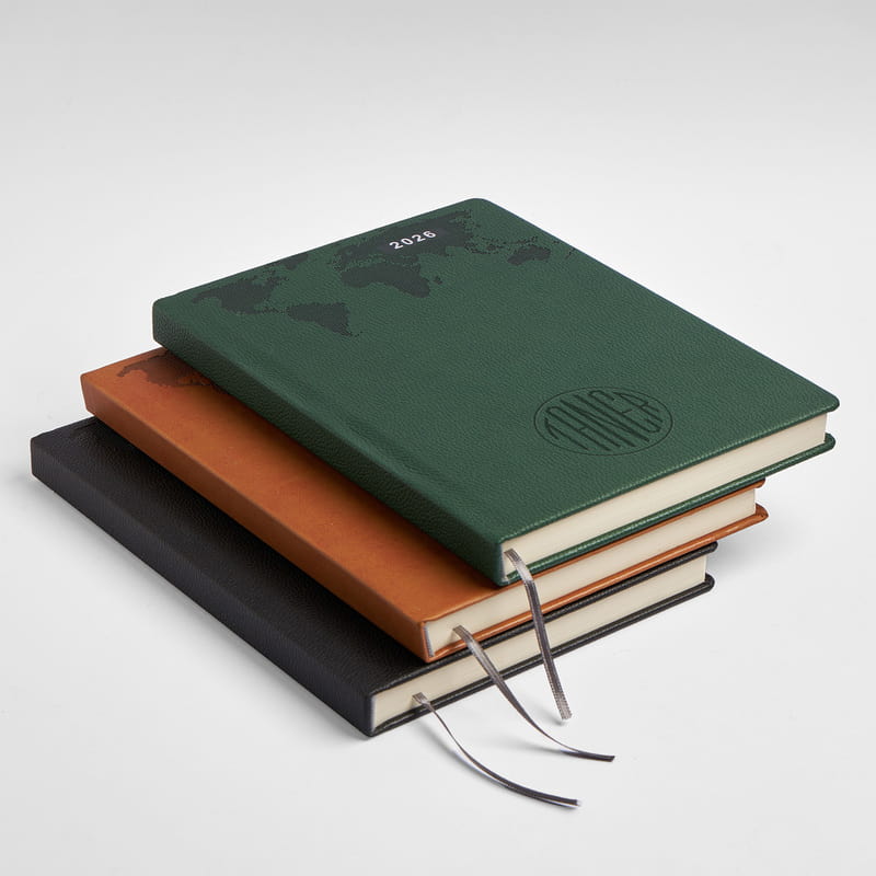 Deri Kapaklı İsme Özel 2026 Ajanda - Tasarım Seçenekli