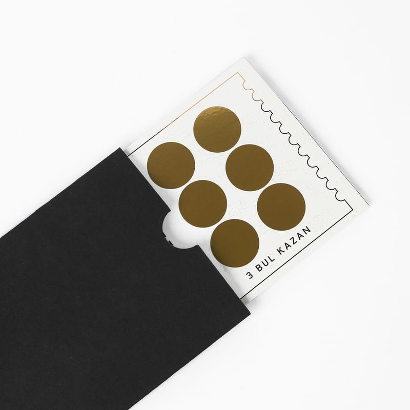 Doğum Günü Hediyesi 3 Bul Kazı Kazan Bilet