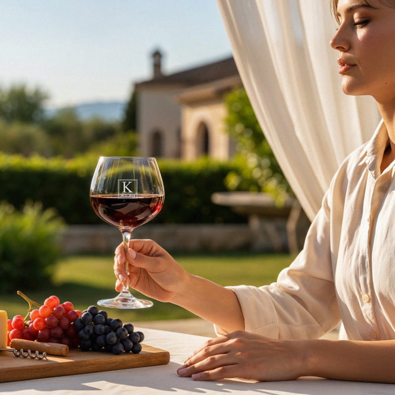 Doğum Günü Hediyesi Piedmont Şarap Kadeh Seti