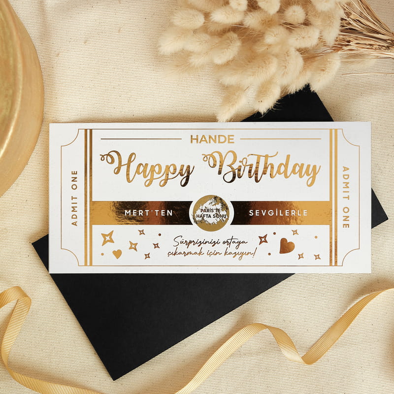 Doğum Günü Sürprizi Kazı Kazan Bilet