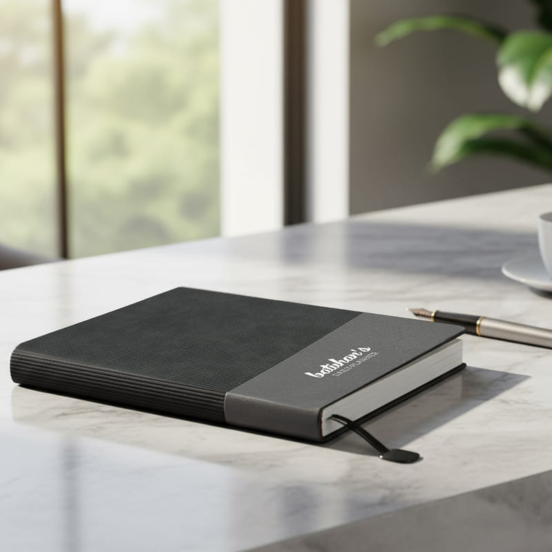 Dokulu Kapak Tasarımlı İsim Yazılı Defter