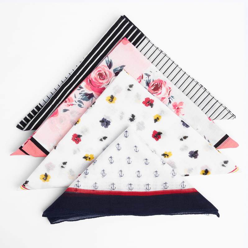 Dört Mevsim Desenler 4'lü Fular Seti