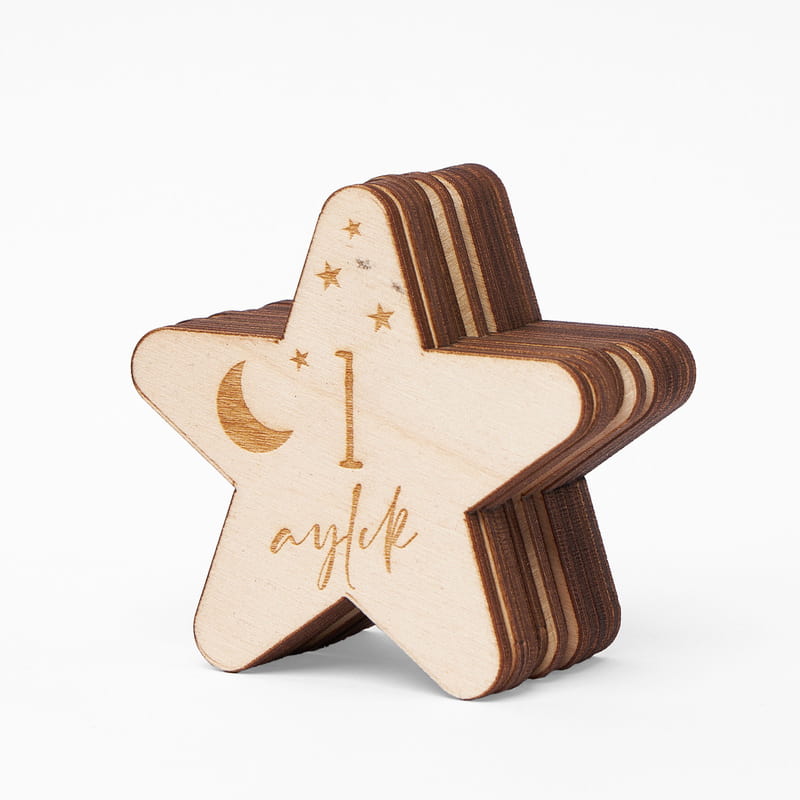 Eğitici Oyuncaklı İsme Özel Ahşap Oyuncak Kutusu