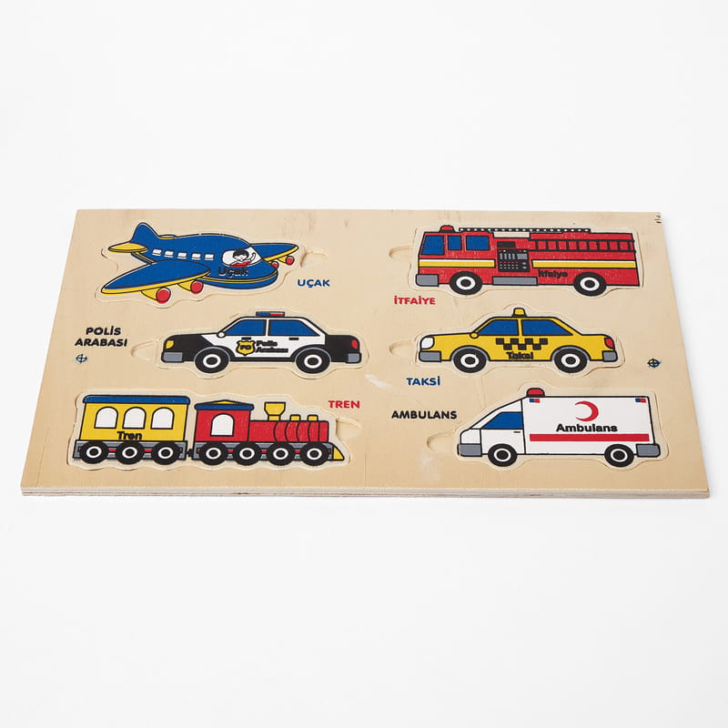 Eğitici Puzzle Setli Ahşap Oyuncak Kutusu