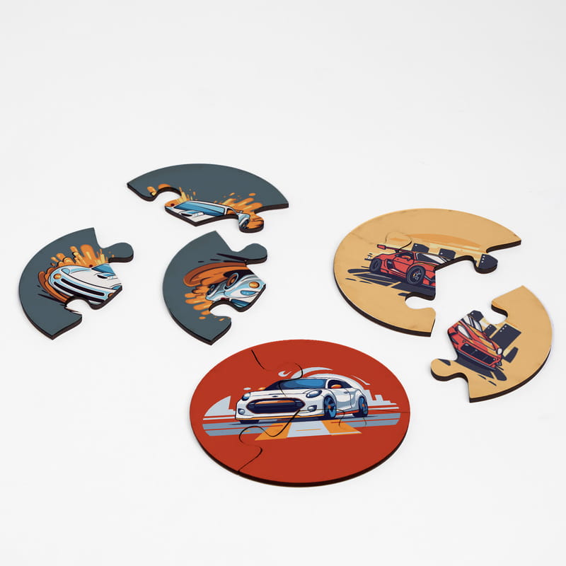 Eğitici Puzzle Setli Ahşap Oyuncak Kutusu