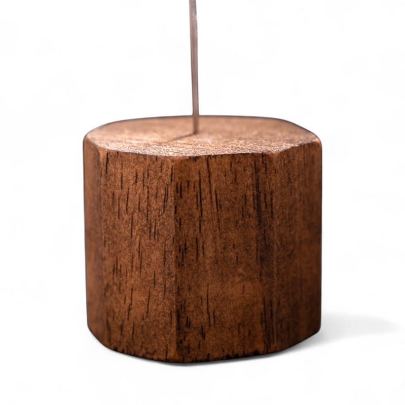 El Yapımı Doğal Ağaç Kaideli Fotoğraf Tutucu 3lü Set