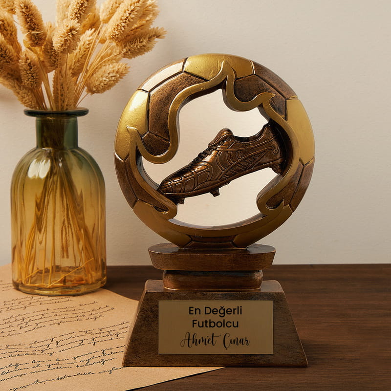 En Değerli Futbolcu Ödülü Dekoratif Krampon Biblo