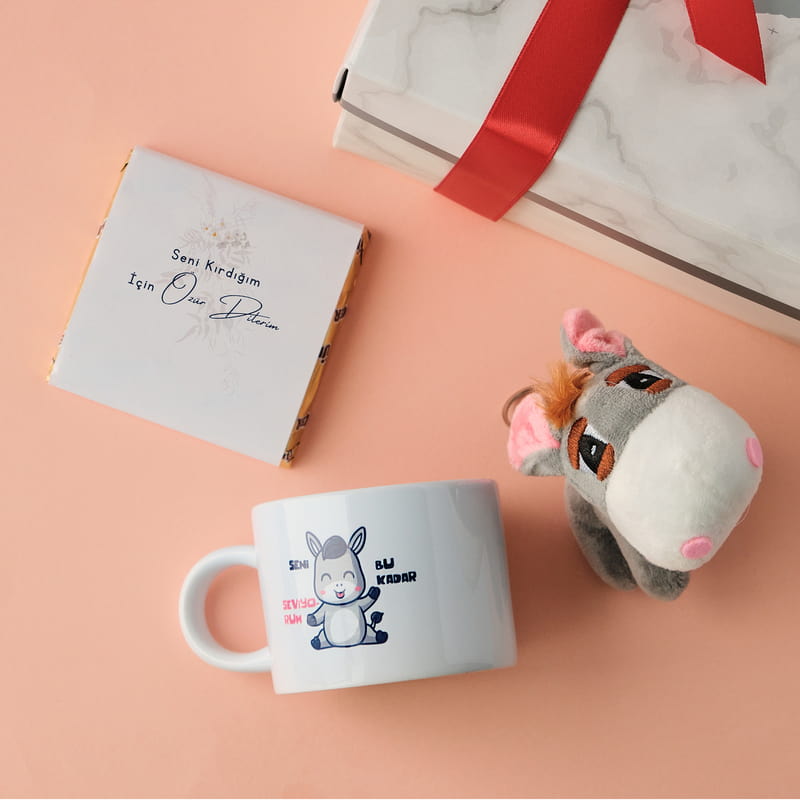 Eşeklik Ettim Özür Dilerim Konseptli Hediye Kutusu