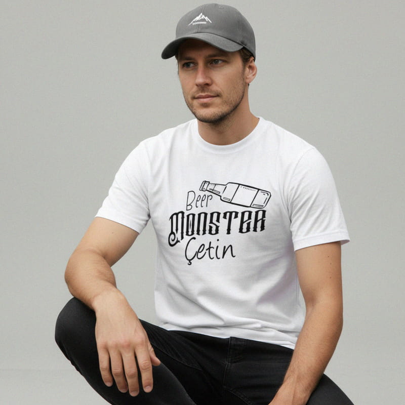 Esprili Baba Tişört ve Bebek Çıtçıtlı Badi Kombini - %100 Pamuklu Kumaş