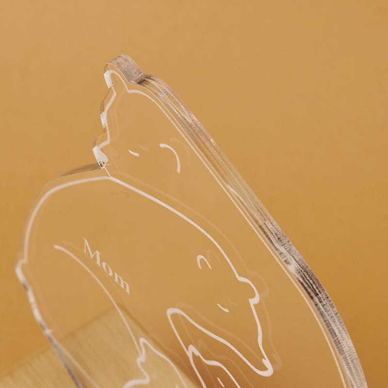 Family Bear Kişiye Özel Tasarımlı Led Gece Lambası - Kişi Seçenekli