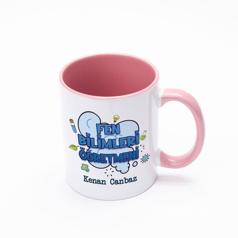 Fen Bilimleri Öğretmenine Özel İsimli Kahve Kupası