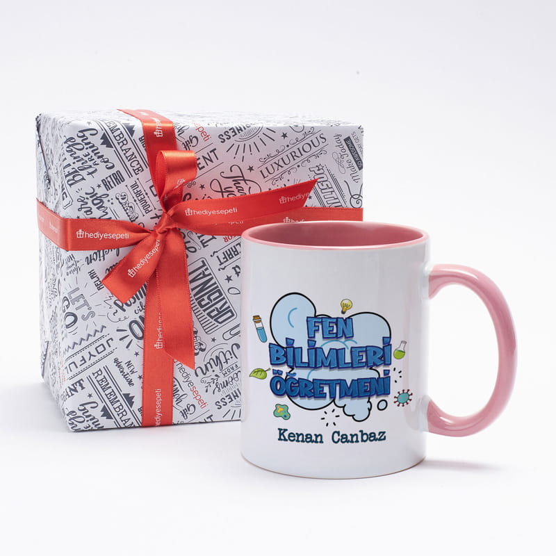 Fen Bilimleri Öğretmenine Özel İsimli Kahve Kupası