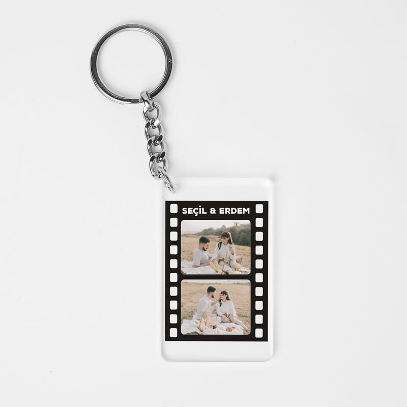 Film Şeridi Fotoğraf Baskılı Anahtarlık
