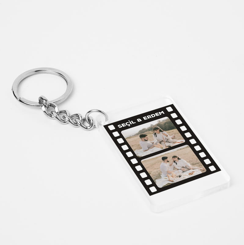 Film Şeridi Fotoğraf Baskılı Anahtarlık