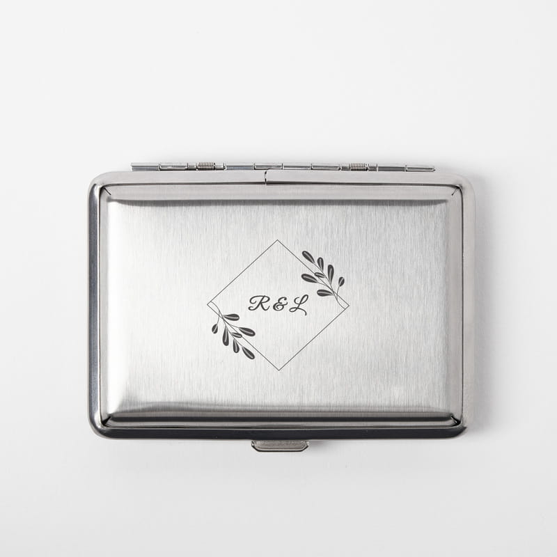 Floral Baş Harfler Özelleştirmeli Sigara Tabakası