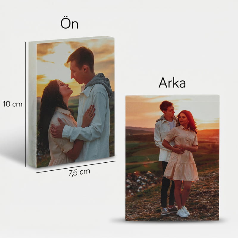 Fotoğraf Baskılı Akrilik Foto Blok Çerçeve - Çift Yönlü Baskı