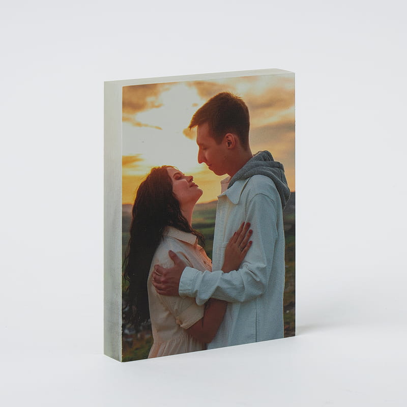 Fotoğraf Baskılı Akrilik Foto Blok Çerçeve - Çift Yönlü Baskı