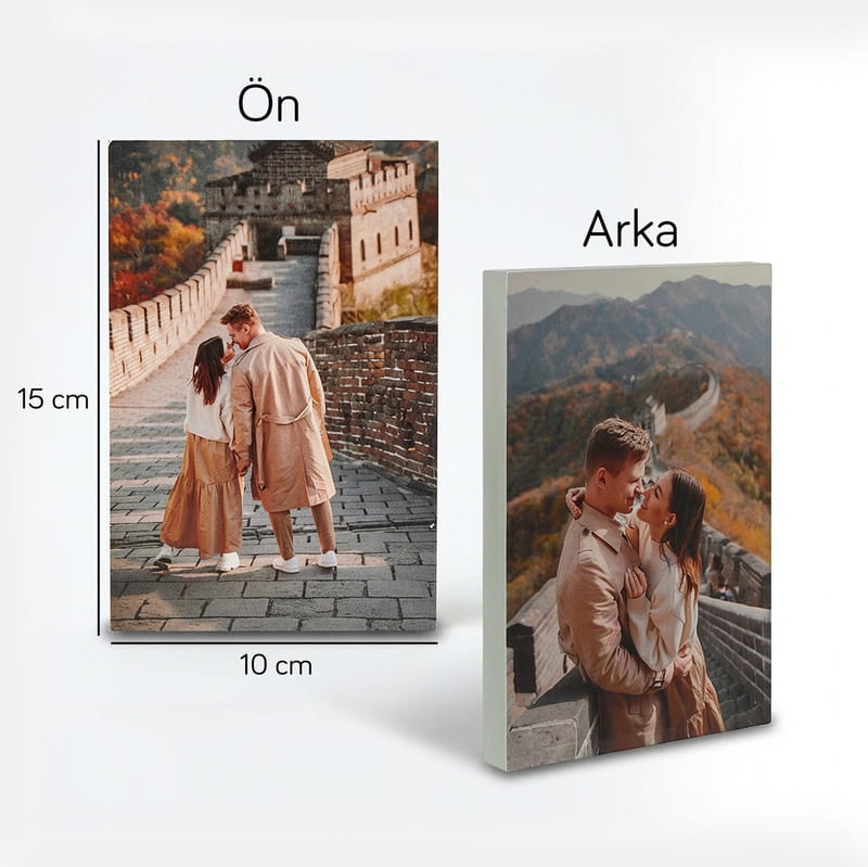 Fotoğraf Baskılı Akrilik Fotoğraf Çerçevesi 10x15 cm - Çift Yönlü Baskı