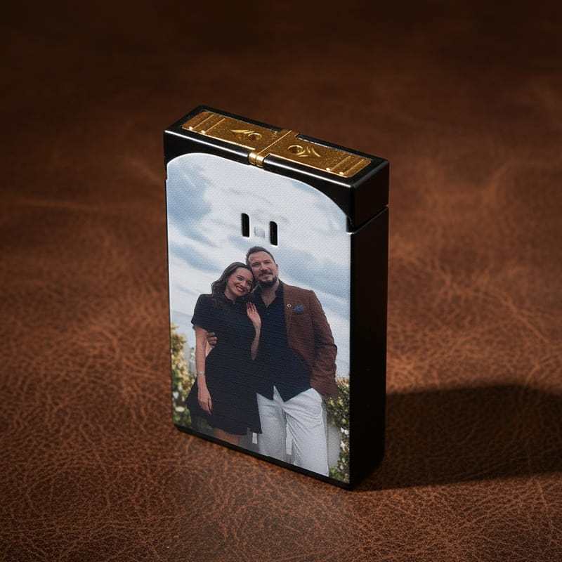 Fotoğraf Baskılı Kişiye Özel Çift Taraflı Çakmak