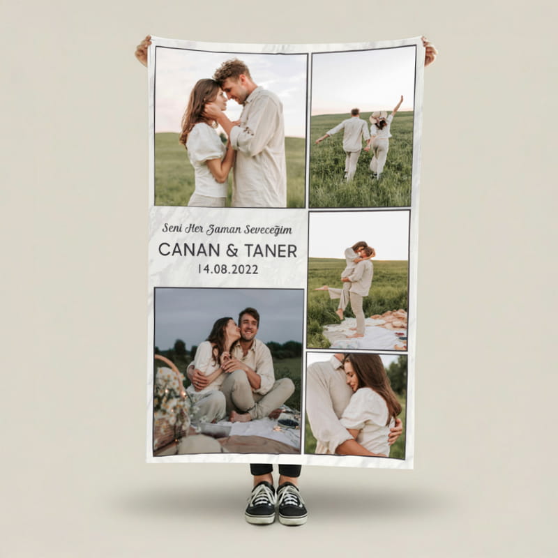 Fotoğraf Baskılı Televizyon Battaniyesi - Tek Kişilik Battaniye