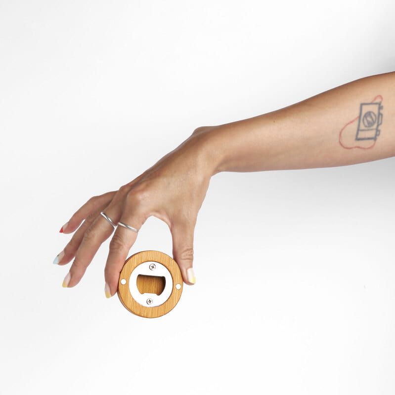 Fotoğraf İşlemeli Bambu Magnet Açacak