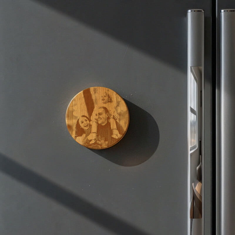 Fotoğraf İşlemeli Bambu Magnet Açacak