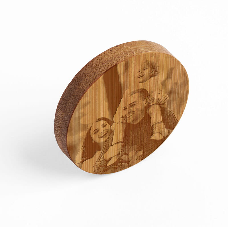 Fotoğraf İşlemeli Bambu Magnet Açacak