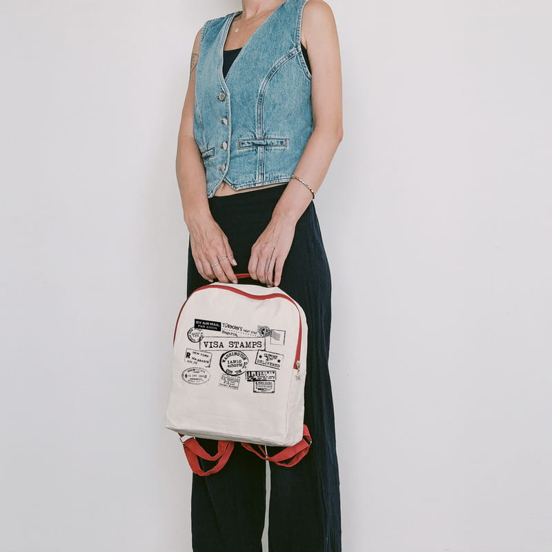 Gezginlere Özel İsim Yazılı Seyahat Sırt Çantası