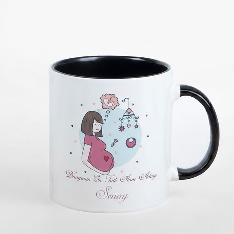 Hamilelere Özel İsim Yazılı Kahve Kupası