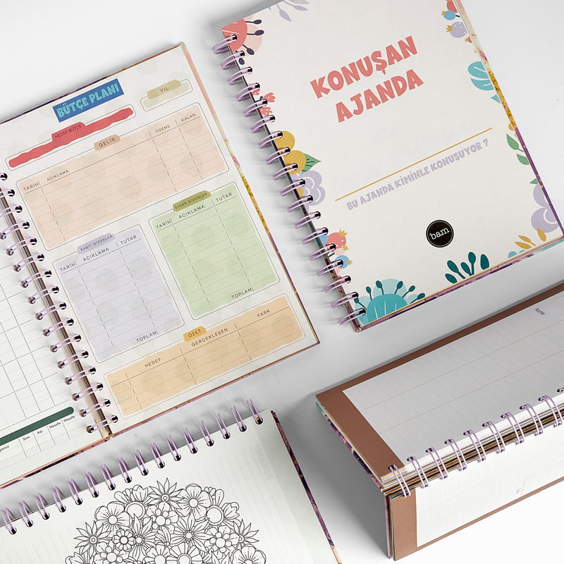 Hayallerinin Peşinden Git Tasarımlı Konuşan Ajanda