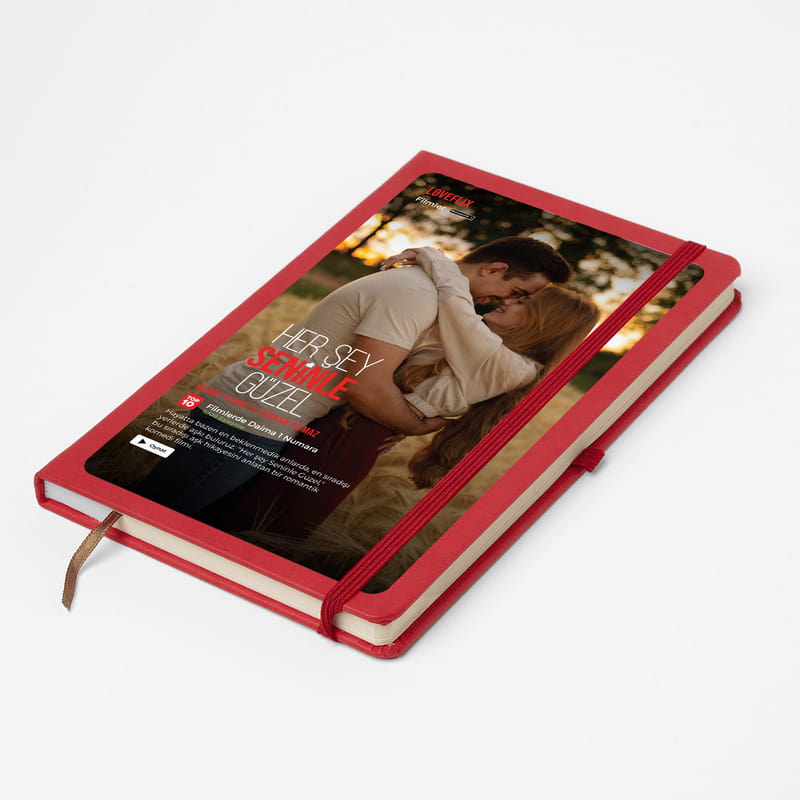 Her Şey Seninle Güzel Fotoğraflı Kişiye Özel Defter