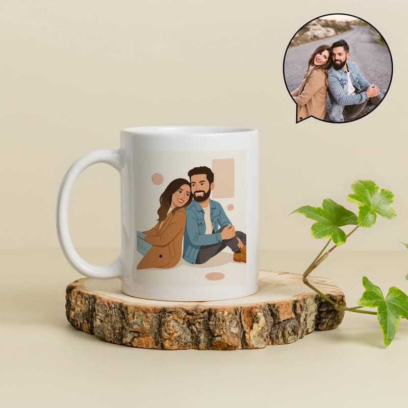 İllüstrasyon Fotoğraflı Kupa Bardak