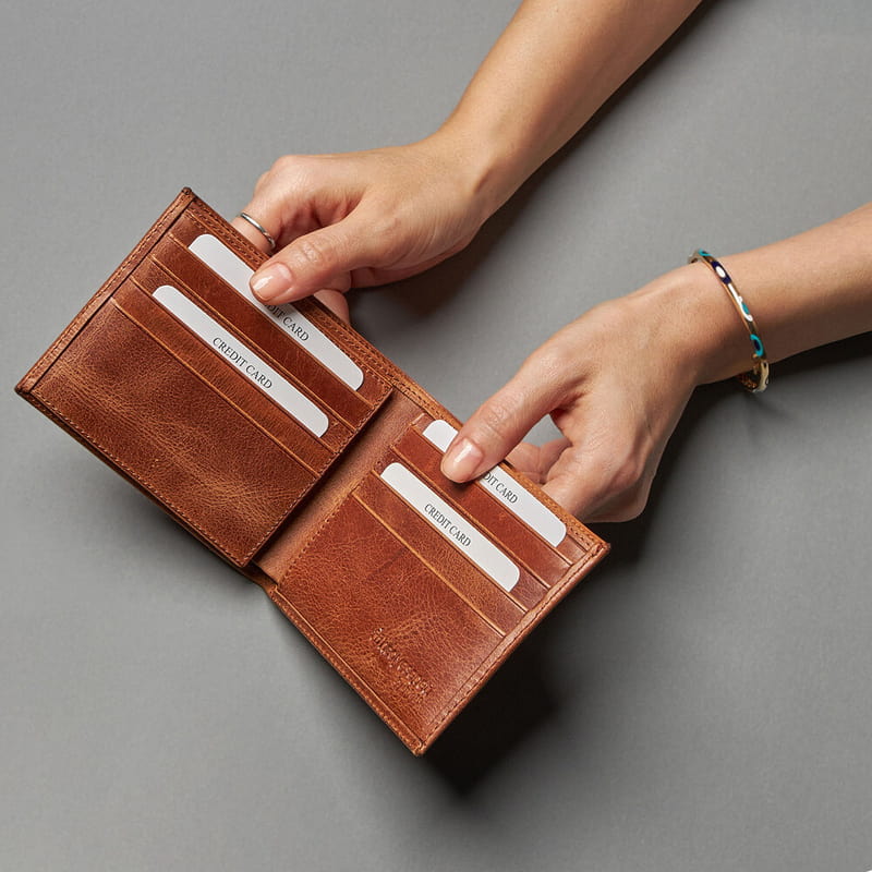 İmza Tasarımlı Kemer Ve Cüzdan Seti - Hakiki Deri