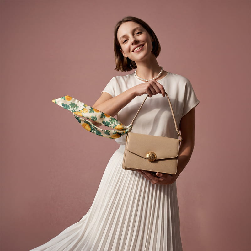 İncili Kolyeli 3’lü Şık Fular Hediye Seti