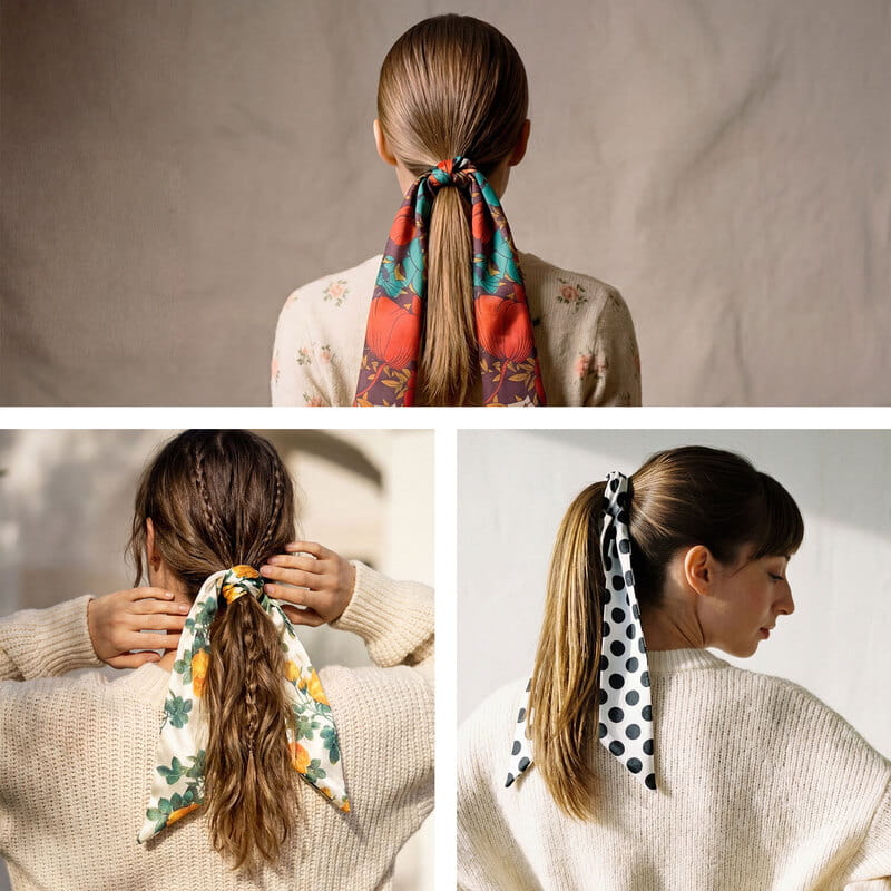 İncili Kolyeli 3’lü Şık Fular Hediye Seti